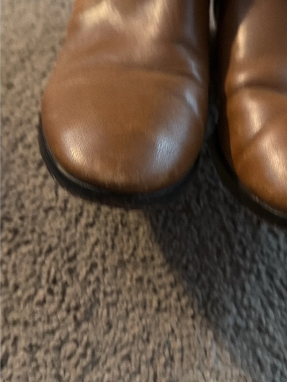 Tory Burch Brown Leather Knee-High Boots with Gold Buckle